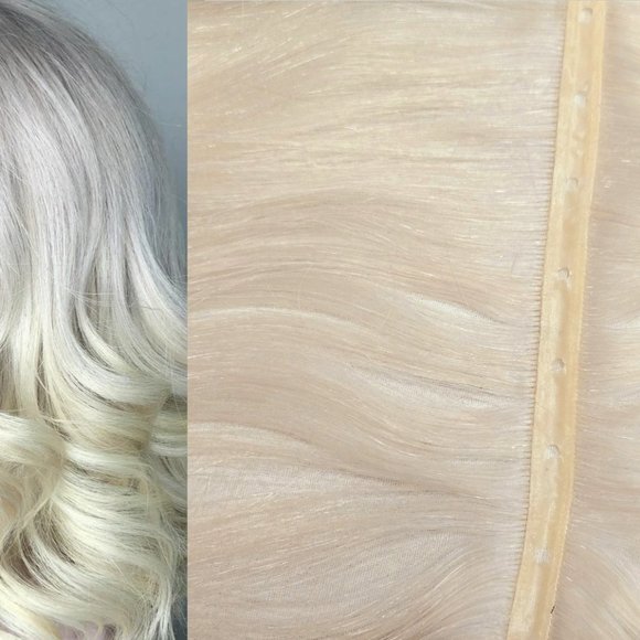 22″ Butterfly Double Genius Wefts(holes) 100% Human Remy Hair extensions #1001